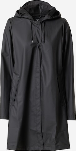 RAINS Přechodný kabát – černá: přední strana