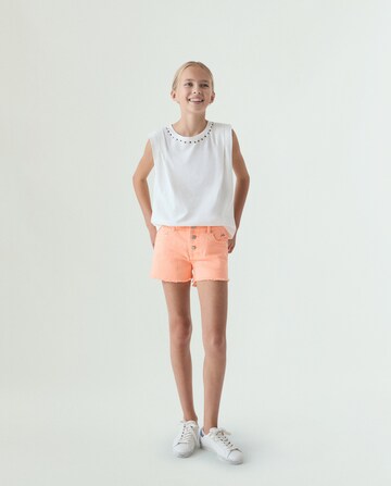 Scalpers Regular Pants ' ' in Orange: front