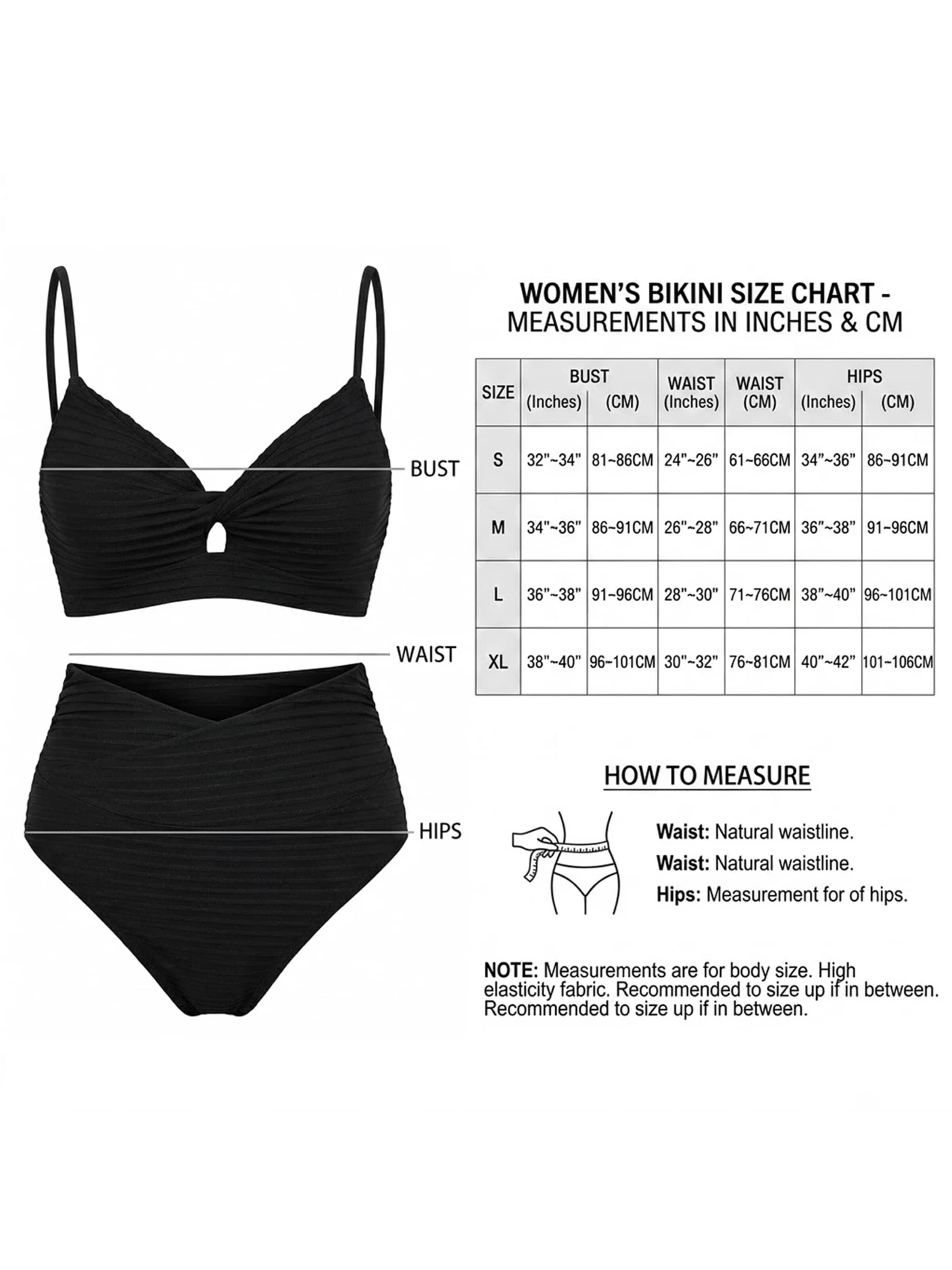 MEETWEE Classic Tankini in Black