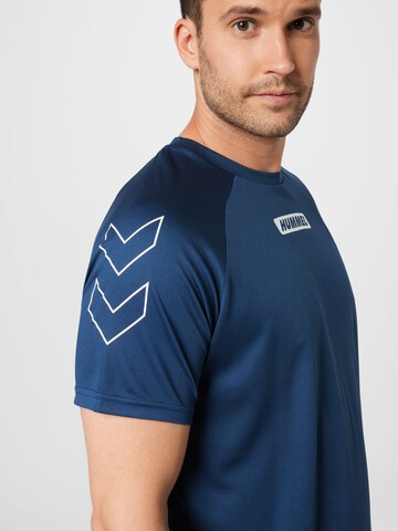 Hummel Функциональная футболка 'Topaz' в Синий