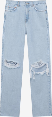 Pull&Bear Regular Jeans in Blue: front