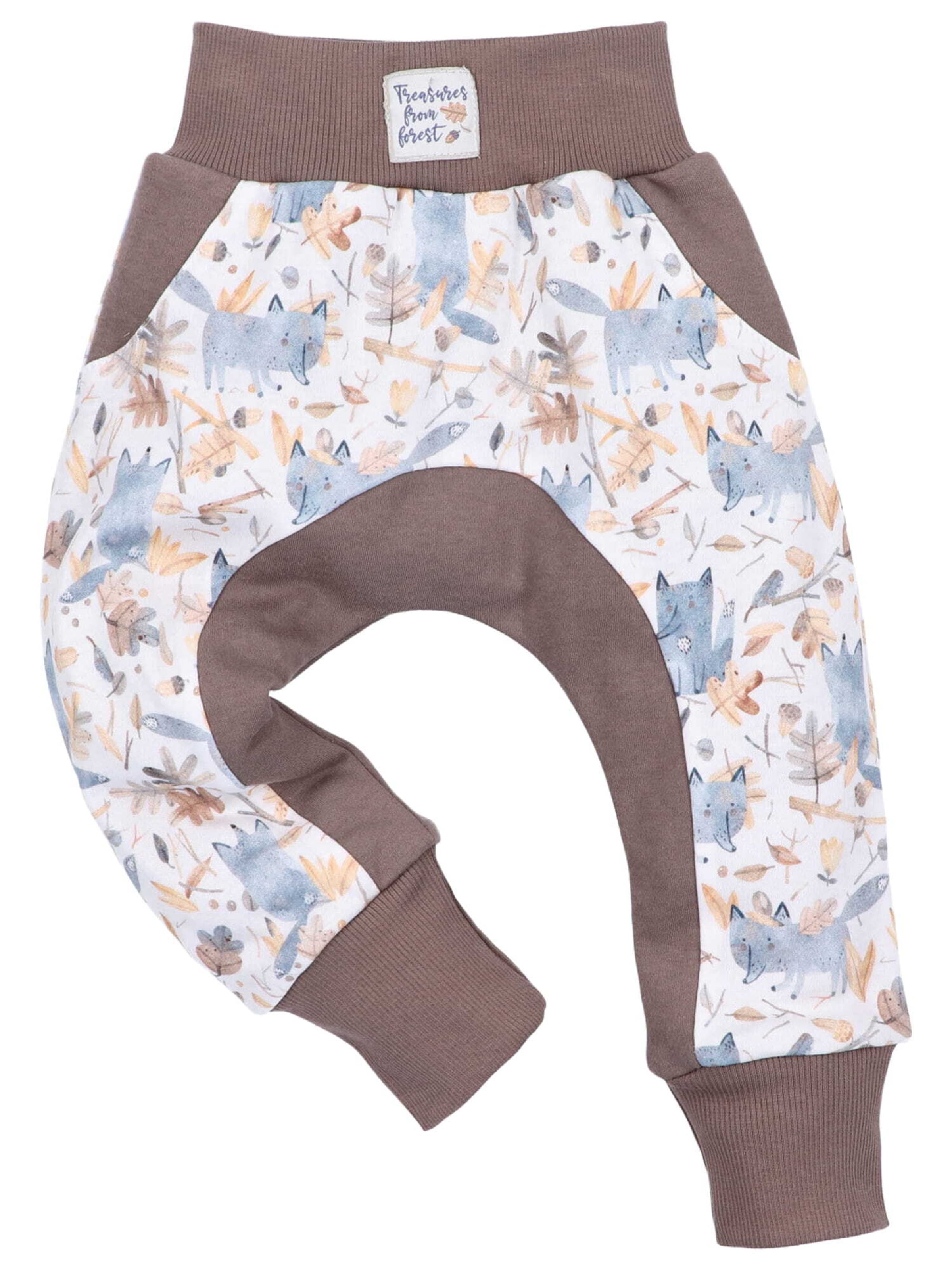 Loosefit Pantalon 'Forest Treasures' NINI en marron : devant