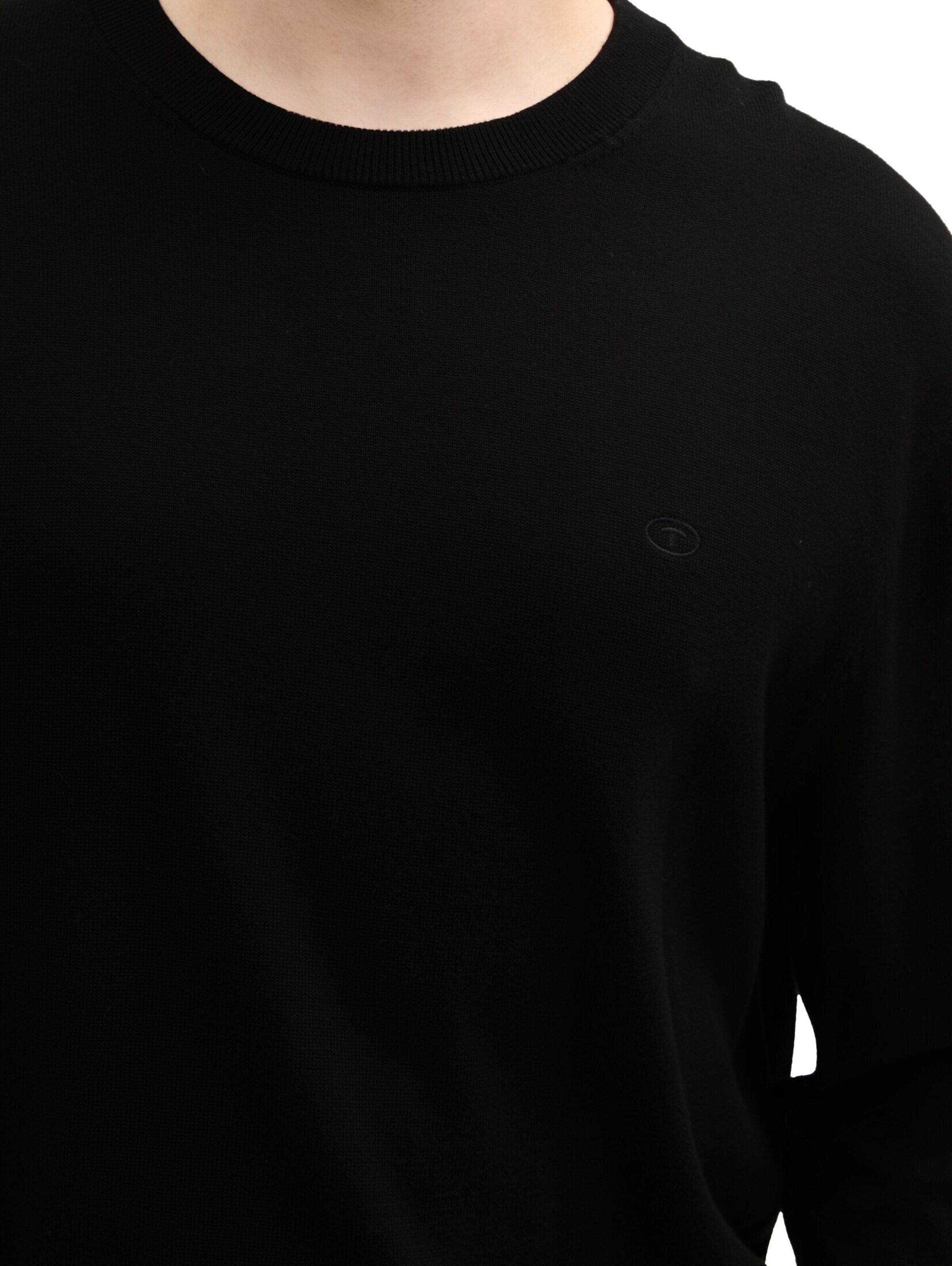 TOM TAILOR Men + Trui in Zwart