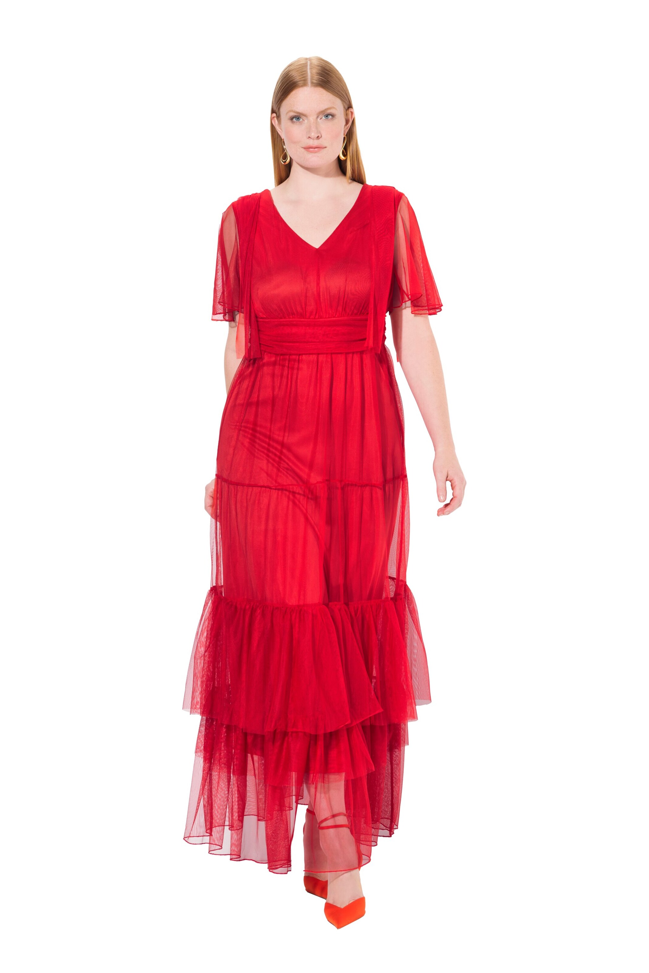 Ulla Popken Kleid in Rot: Vorderseite