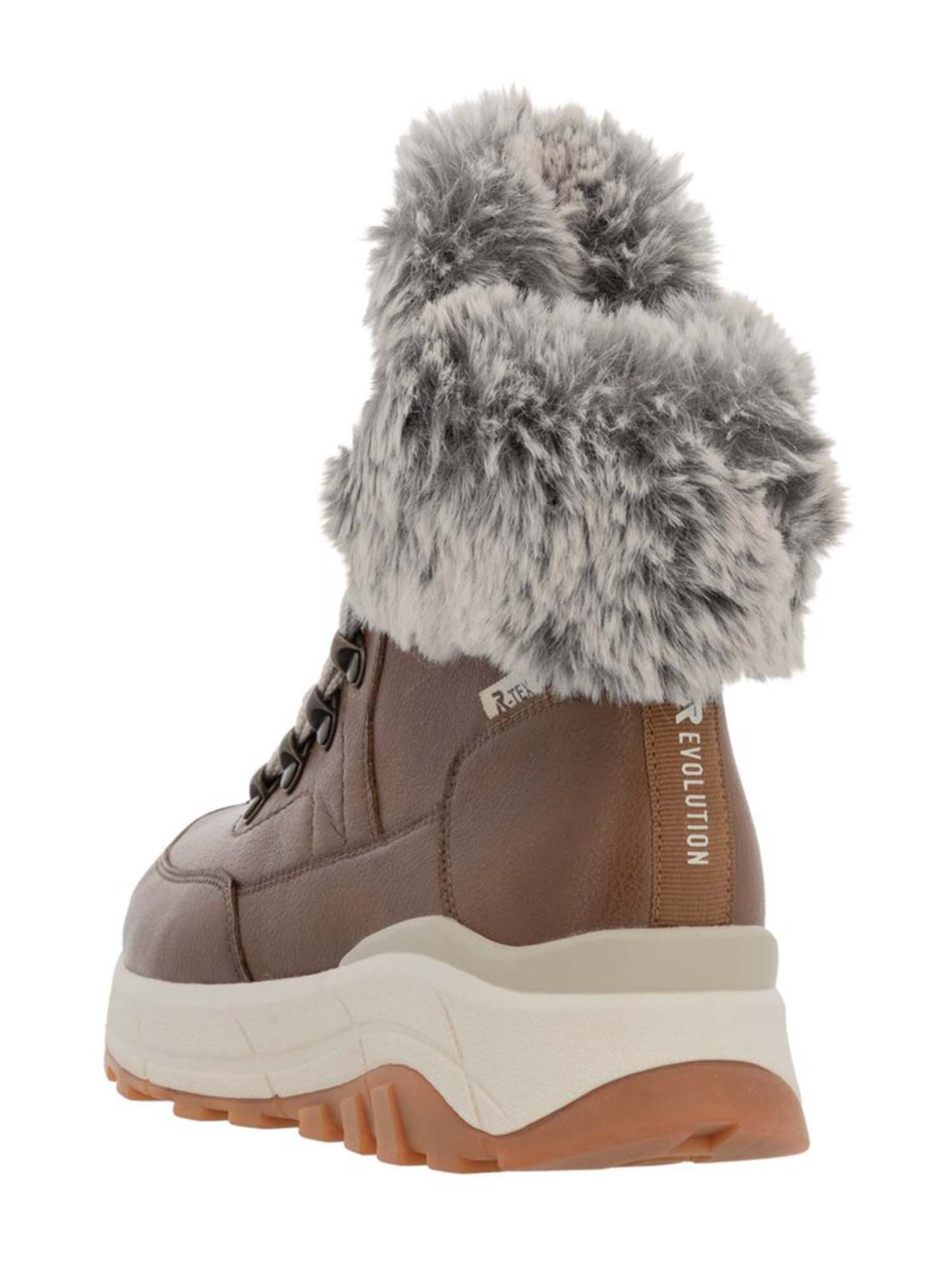 Bottines à lacets Rieker en marron