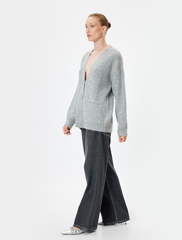 Koton Knit cardigan in Grey