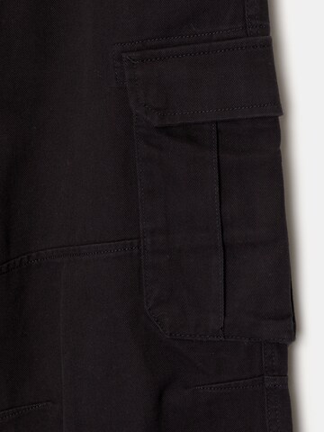 Pull&Bear Široký strih Kapsáče - Čierna