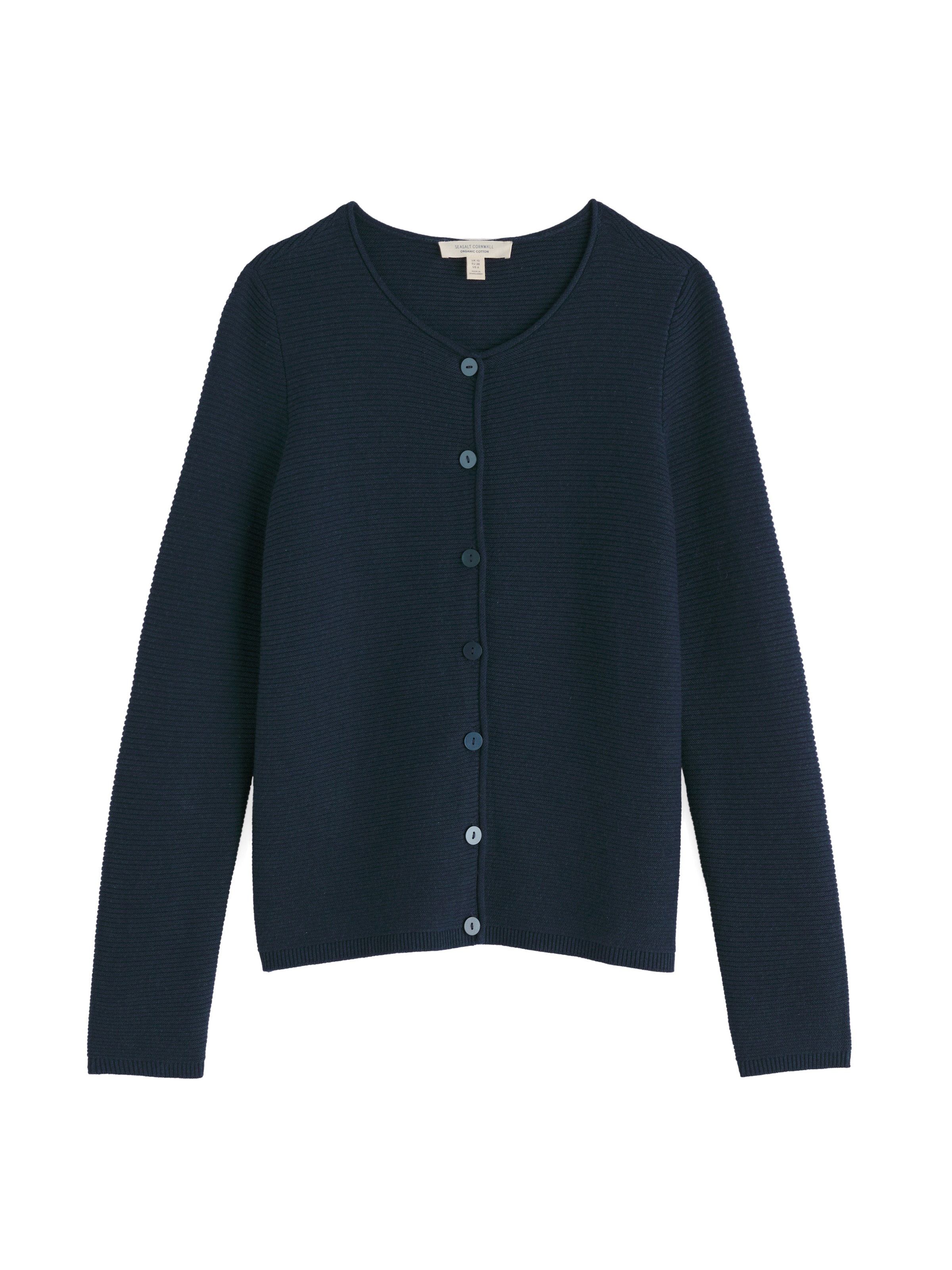 Seasalt Cornwall - Casaco de malha 'Makers' em azul: frente