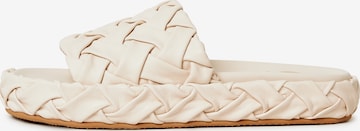 Mule CESARE GASPARI en beige : devant