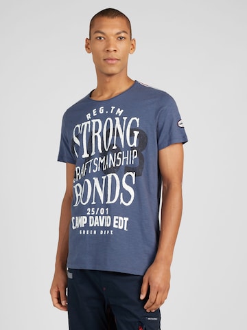 CAMP DAVID T-Shirt 'The Craftsmen' in Blau: predná strana