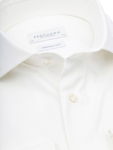 Profuomo Slim fit Button Up Shirt in White