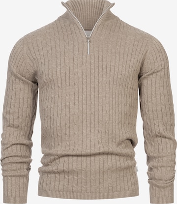 Kronstadt Pullover 'Cable' in Beige: Vorderseite