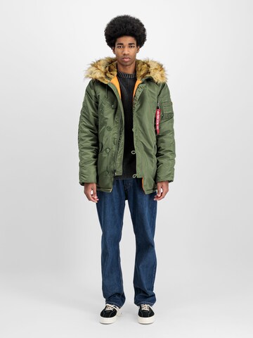 ALPHA INDUSTRIES Winter Jacket 'N3B VF 59' in Green