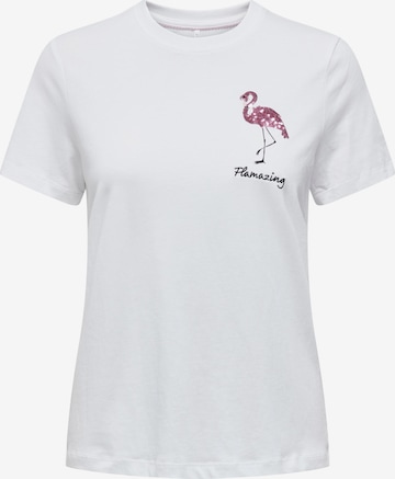 ONLY - Camiseta 'KITA' en blanco: frente