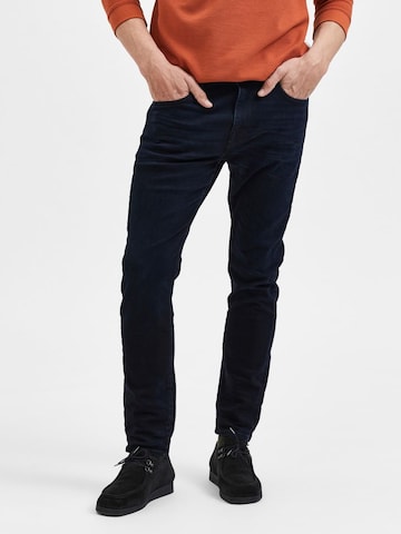 SELECTED HOMME Regular Jeans 'LEON' i blå: framsida