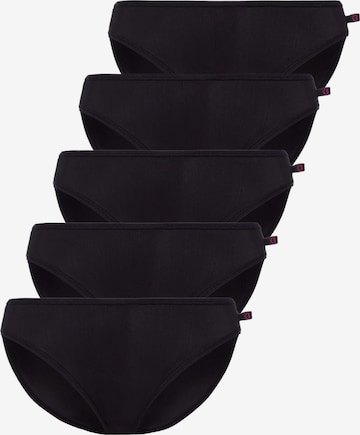 BeeDees Panty 'Stepy Tai (5-er Pack)' in Black: front