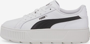 Sneaker low 'Karmen' de la PUMA pe alb: față