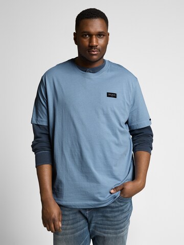 TOM TAILOR Men + Shirt in Blauw: voorkant