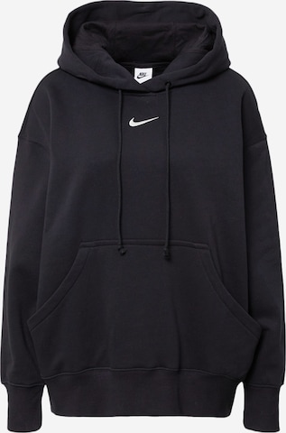 juoda Nike Sportswear Megztinis be užsegimo 'Phoenix Fleece': priekis