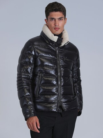 Veste d’hiver Lufian en noir : devant