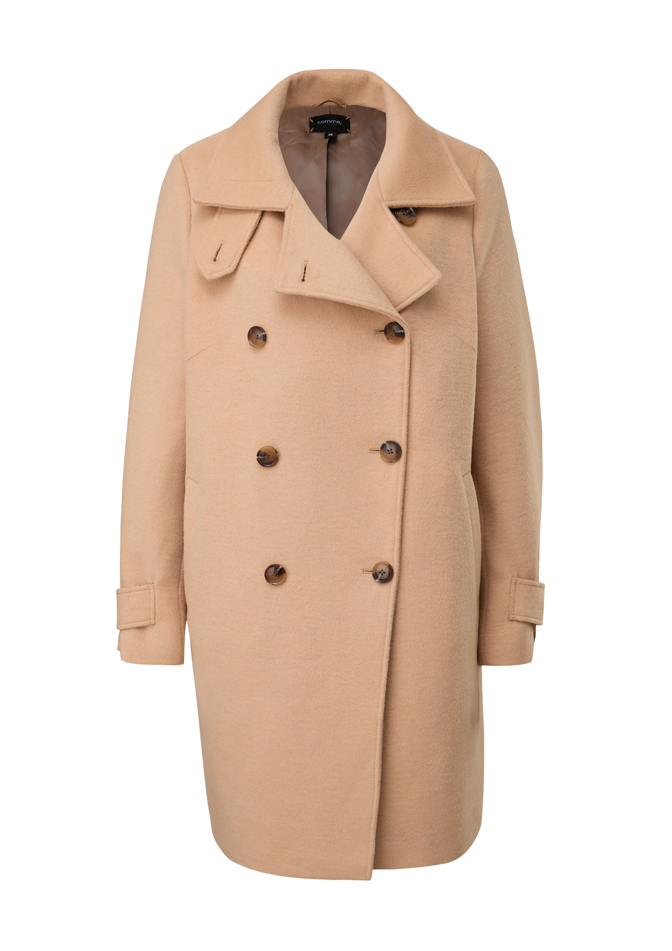 COMMA Between-seasons coat in XS in Light brown, Item view
