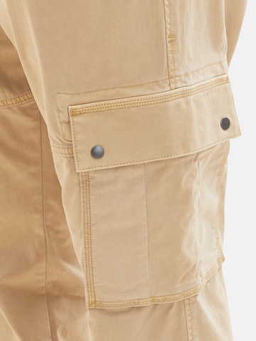 TOM TAILOR Men + Regular Cargo trousers in Beige