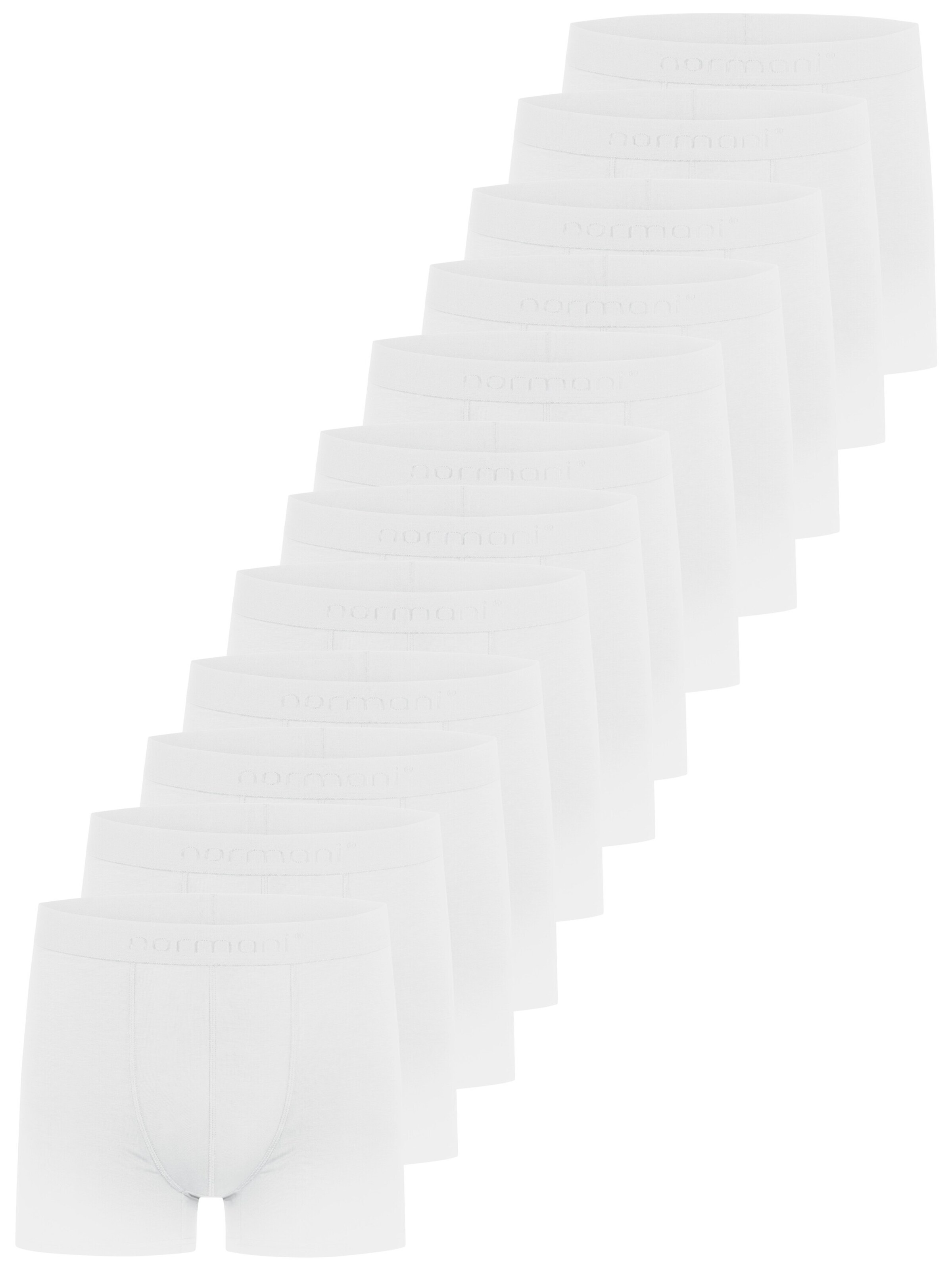 Boxers normani en blanc : devant