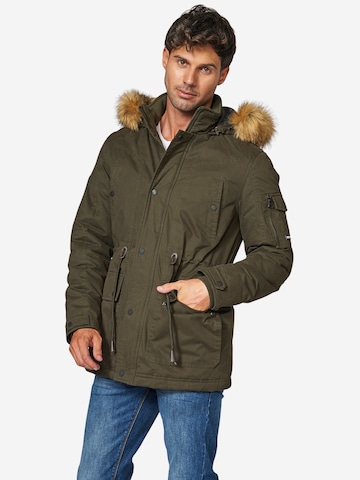 KOROSHI Winter Jacket in Green: front