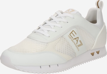 Baskets basses 'BLACK WHITE' EA7 Emporio Armani en blanc : devant