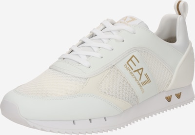 EA7 Emporio Armani Niske tenisice 'BLACK WHITE' u zlatna / bijela, Pregled proizvoda