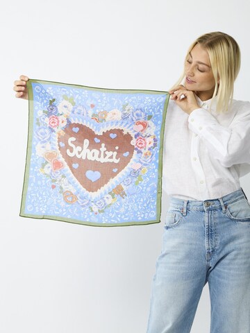 CODELLO Traditional shawl in Blue