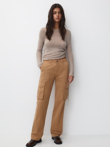 Regular Jeans cargo Pull&Bear en marron