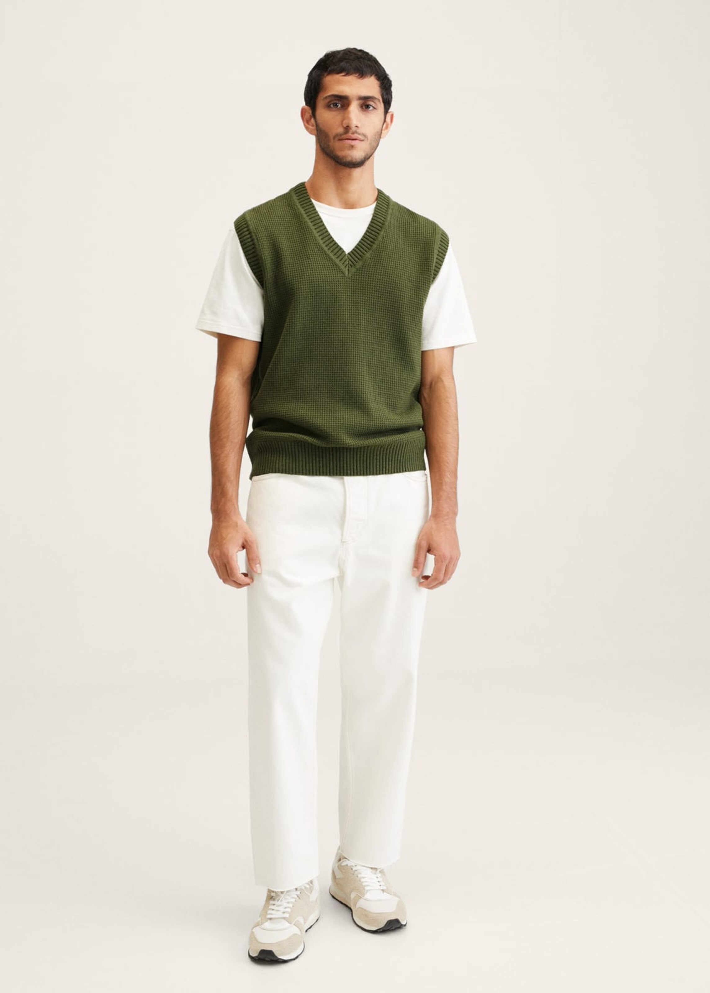 Männer Pullover & Strick MANGO MAN Pullover 'anthony' in Khaki - SR11070 Männer Pullover & Strick MANGO MAN Pullover 'anthony' in Khaki - SR11070