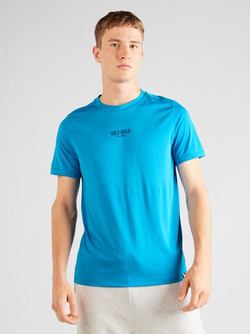 T-Shirt TOMMY HILFIGER en bleu : devant