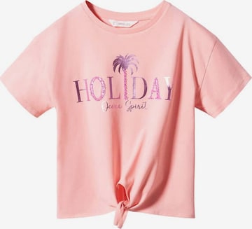 MANGO KIDS Shirt 'Cuba' in Pink: front