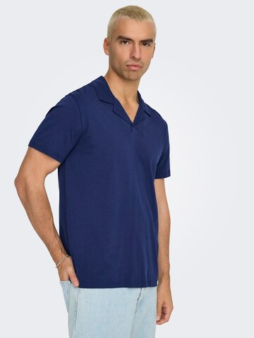 Only & Sons - Camiseta 'ONSABRAHAM' en azul: frente