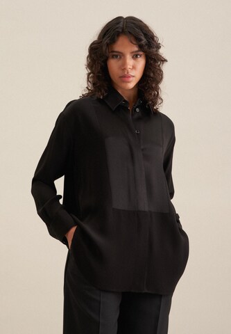 SEIDENSTICKER Blouse 'Schwarze Rose' in Black