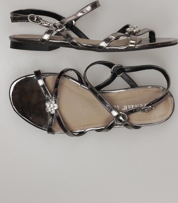 CAFÈNOIR Sandals & High-Heeled Sandals in 38 in Silver: front