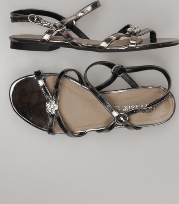 CAFÈNOIR Sandalen 38 in Silber: predná strana