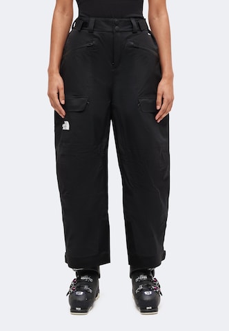 THE NORTH FACE Loosefit Sportbroek 'POWSTAR' in Zwart: voorkant