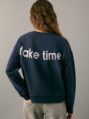 MANGO TEEN - Sudadera 'Things' en azul