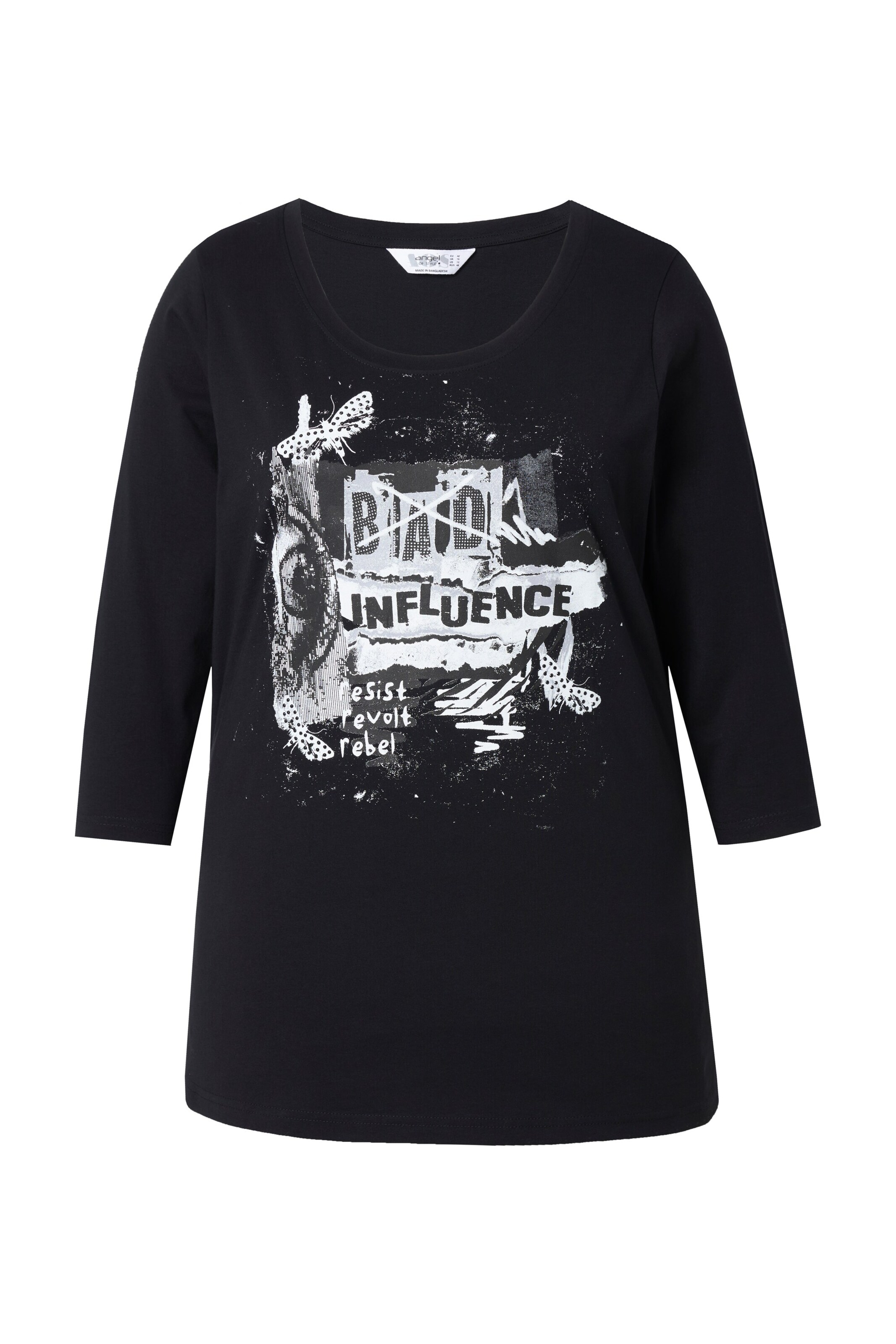 Angel of Style Shirt in Zwart: voorkant