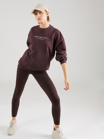 aim'n Sportief sweatshirt in Bruin