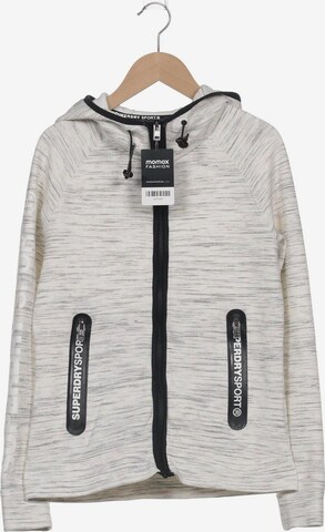 Superdry Sweatshirt & Zip-Up Hoodie in S in White: front