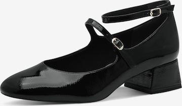 Pumps de la Tamaris pe negru: față