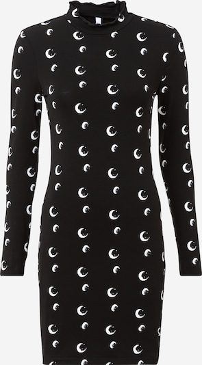 NEON & NYLON Robe en noir / blanc, Vue avec produit