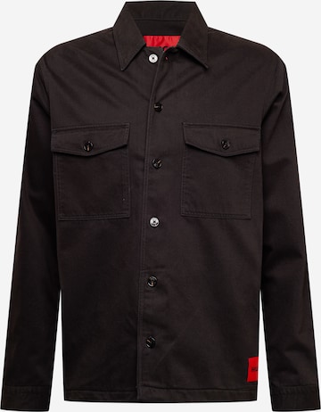 HUGO Regular fit Overhemd 'Enalu' in Zwart: voorkant