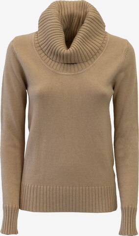 Pullover di Influencer in beige: frontale