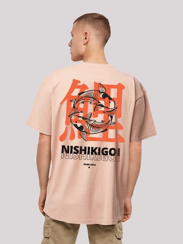 F4NT4STIC Shirt 'Nishikigoi Koi Japan Grafik' in Roze: voorkant