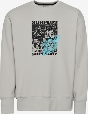 Superdry Sweatshirt 'X Surplus' in Grey: front